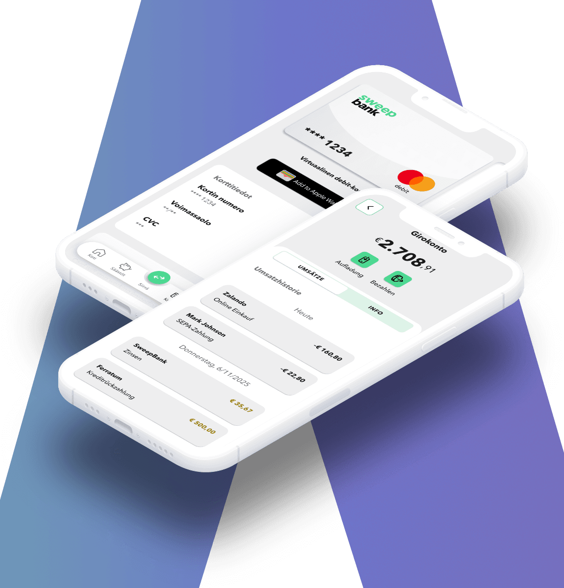 Highlight virtual card smartphones DE v4